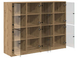 Highboard 2 pcs Artisan Oak 68 x 37 x 142 cm Engineered Wood 3402645