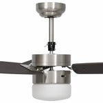 Ceiling Fan with Light and Remote Control 108 cm Dark Brown 51491