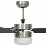 Ceiling Fan with Light and Remote Control 108 cm Dark Brown 51491