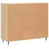 Sideboard Sonoma Oak 90x34x80 cm Engineered Wood 828087