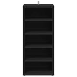 Shoe Cabinets 2 pcs Black 31.5x35x70 cm Engineered Wood 808984
