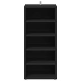 Shoe Cabinets 2 pcs Black 31.5x35x70 cm Engineered Wood 808984
