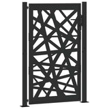 Garden Gate Black 100x150 cm Steel Light Design 4100951
