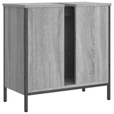 Bathroom Sink Cabinet Grey Sonoma 60x30x60 cm Engineered Wood 842449