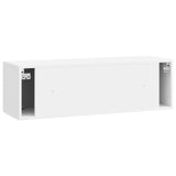 Wall-Mounted TV Cabinet High Gloss White 98 x 31 x 30 cm 899409