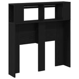 LED Headboard Black Oak 100 x 18.5 x 103.5 cm Engineered Wood 863113