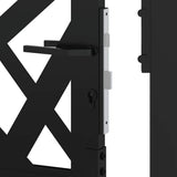 Garden Gate Black 100x150 cm Steel Light Design 4100951