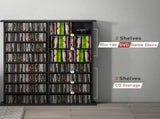 16-Compartment Media Shelf - Black T3398P344743
