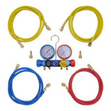 Vacuum Pump 100 L/min with 4-way Manifold Gauge Set in Tool Kit 3100291