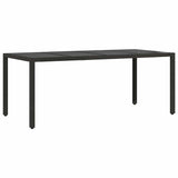 Garden Dining Set 9 pcs Black Poly rattan 3334860