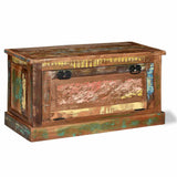 244832 Shoe Storage Bench Solid Reclaimed Wood