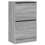 Shoe Cabinet Grey Sonoma 60x34x96.5 cm Engineered Wood 839950