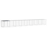 Chicken Cage with Roof Anthracite 803x98x90 cm Galvanised Steel 3189042