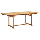 Garden Dining Set Black Solid acacia wood, Polypropylene Large 3281733