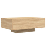 ZNTS Coffee Table with LED Lights Sonoma Oak 85x55x31 cm 836611