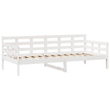 Daybed with Drawers without Mattress White 90x190 cm Single Solid Wood 3302143