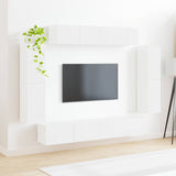 TV Cabinet 8 pcs High Gloss White 3409145