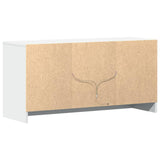TV Cabinet with LED White 100x34x50 cm Engineered Wood 852187