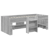 Kids'High Bed Frame 2 pcs Grey Sonoma 193 x 96.1 x 68.5 cm 3422592