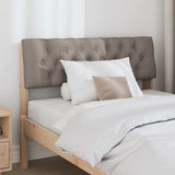 Upholstered Headboard Taupe 100 cm Solid Pine Wood 879192