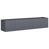 Planter Anthracite 200x40x40 cm Cold-rolled Steel 860684