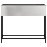 Raised Garden Planter Silver 100 x 26 x 82 cm Stainless steel 865880