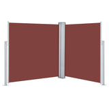 Retractable Side Awning Brown 140x600 cm 317991