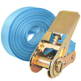 Ratchet Tie Down Straps 10 pcs 0.8 Tonnes 4mx25mm Blue 142653