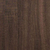 TV Cabinet Brown Oak 160x35x41 cm Engineered Wood and Metal 848848