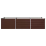 Raised Garden Bed Brown 240 x 80 x 55 cm cold-rolled steel 8006410