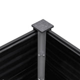 Garden Raised Bed 300x50x54 cm WPC Grey 318099