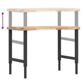 Workbench 100x60x cm Solid Wood Acacia Rectangular 3309691