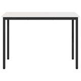 Dining Table White 110 x 55 x 75 cm Solid Pine Wood 892786