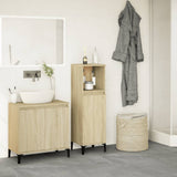 Bathroom Cabinet Sonoma Oak 30x30x100 cm Engineered Wood 847389