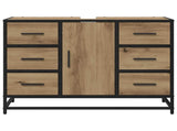 Bathroom Cabinet Artisan Oak 80 x 33 x 60 cm Engineered Wood 883632