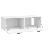 Wall-Mounted TV Cabinet High Gloss White 98 x 41 x 30 cm 898699