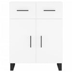 Highboard White 69.5x34x180 cm Engineered Wood 3198553