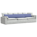 Sofa Pillows 2 pcs Jeans Blue 200 x 40 cm Fabric 42013882