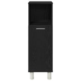 Bathroom Furniture Set with Door 4 pcs Black 30 x 30 x 179.5 cm 3333047