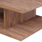 Coffee Table 70x70x30 cm Solid Teak Wood 287898