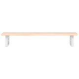 Basin Shelf Wall Mounted Steel and Solid Wood Oak 3302548