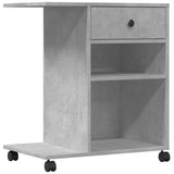 Printer Stand with Wheels Concrete Grey 60x40x68.5 cm 840642