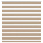 ZNTS Zebra Blind Sand Brown 150x100 cm Fabric Width 145.9 cm Polyester 4014531