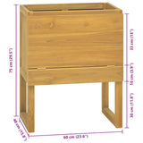 Bathroom Cabinet 60x40x75 cm Solid Wood Teak 338247
