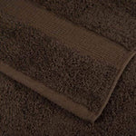 6 Piece Premium Towel Set SOLUND Brown 600 gsm 137557