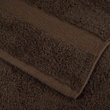 6 Piece Premium Towel Set SOLUND Brown 600 gsm 137557