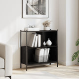 Bookcase Black 72x28x77,5 cm Engineered Wood 838878
