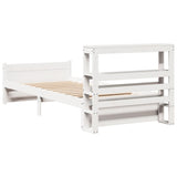 Bed Frame with Headboard without Mattress White 90x200 cm 3306016