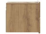 Wall-Mounted Bedside Cabinet 2 pcs Artisan Oak Engineered Wood 898314