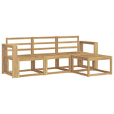 Outdoor Sofa Set 4 pcs White 193.5 x 122.5 x 73 cm 3387458